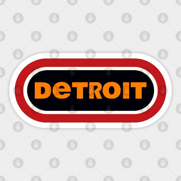 Detroit Sticker by Colonel JD McShiteBurger